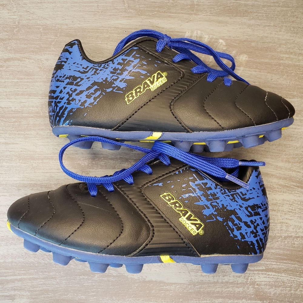 Brava Soccer Cleats - Black and Blue